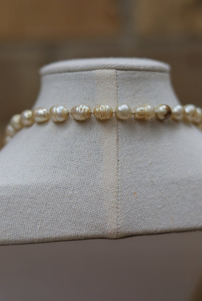 Vintage Pearl Lariat Necklace II