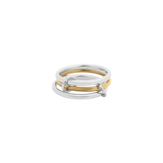 Two-Toned Triple Stack Ring