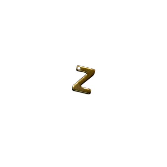 Flat Letter - Z Gold