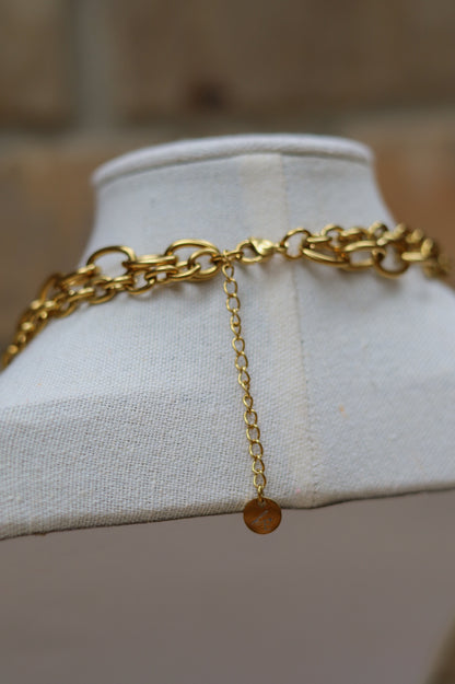 Vintage Gold Layered Coin Necklace II