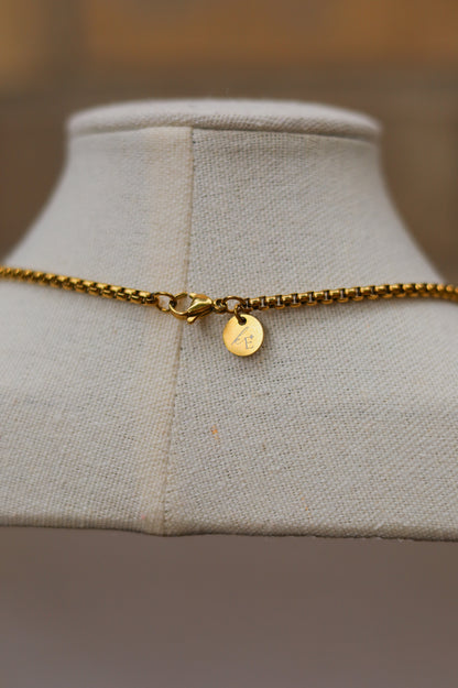 Vintage Four Stone Coin Necklace