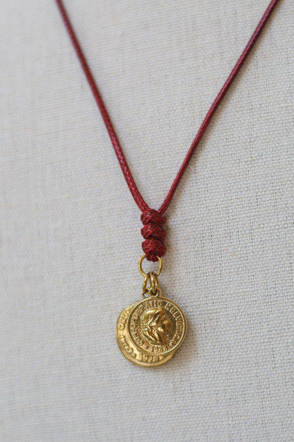 Oxblood Cord with Coins