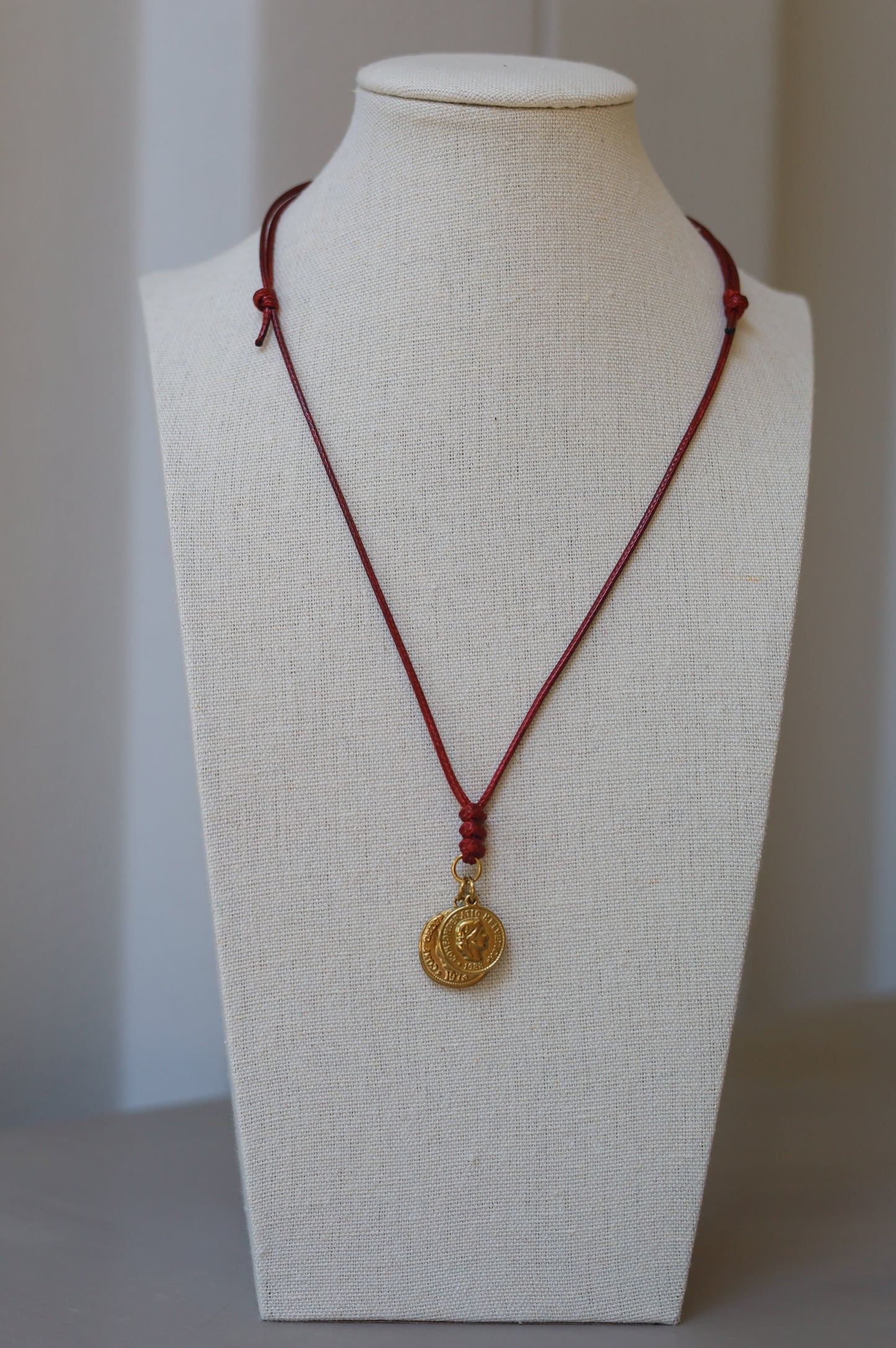 Oxblood Cord with Coins
