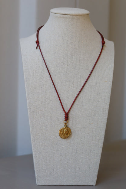Oxblood Cord with Coins