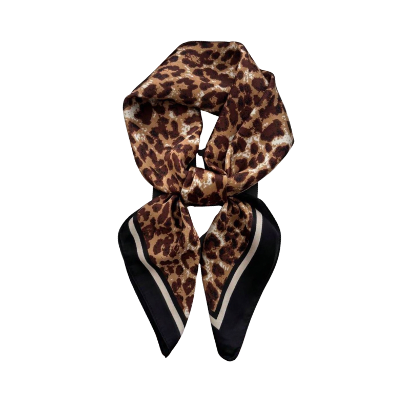 Animal Print Scarf - Brown Cheetah