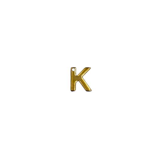 Flat Letter - K Gold