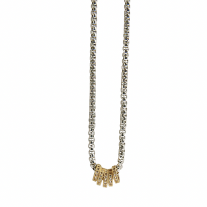 Pavé Rings Box Chain