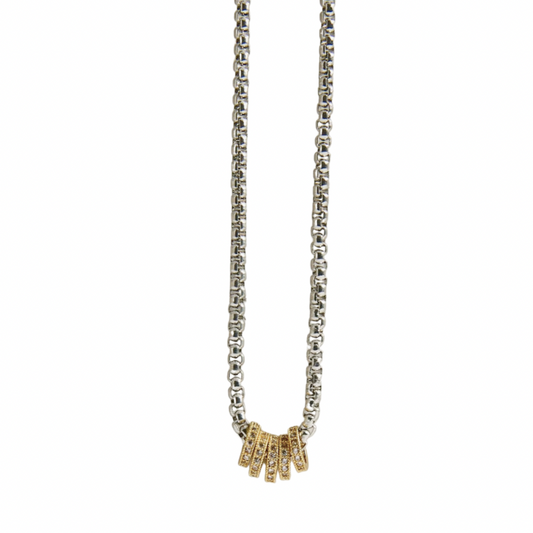 Pavé Rings Box Chain