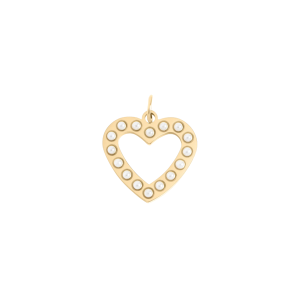 Large Pearl Studded Heart