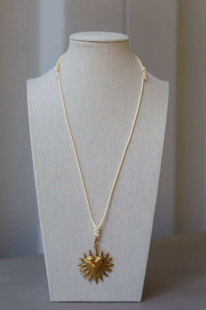 Cream Cord with Sun Burst