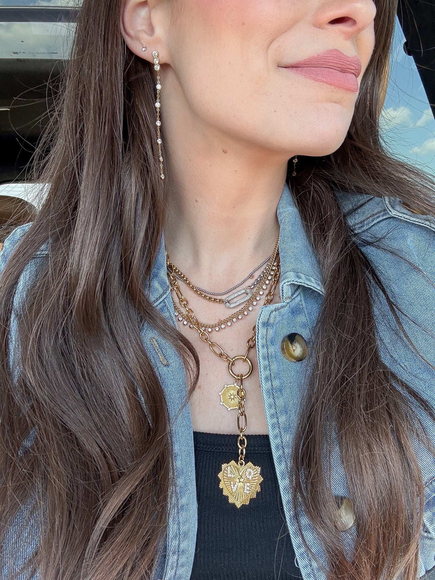 Mini Curb Tennis Necklace