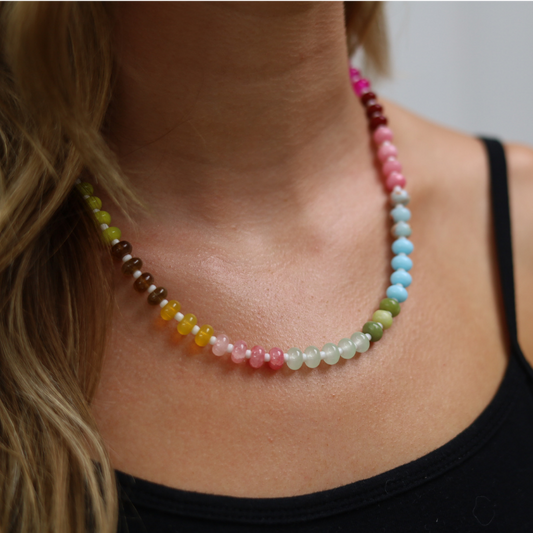 Multicolor Beaded Choker