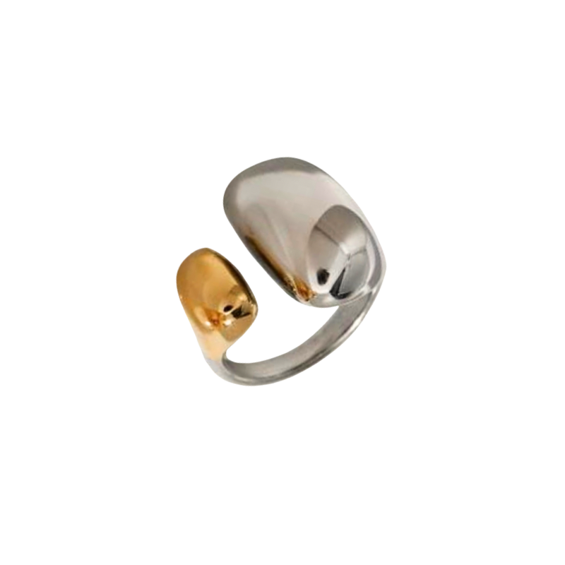 Two-Toned Oval Ring