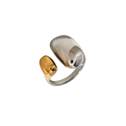 Two-Toned Oval Ring