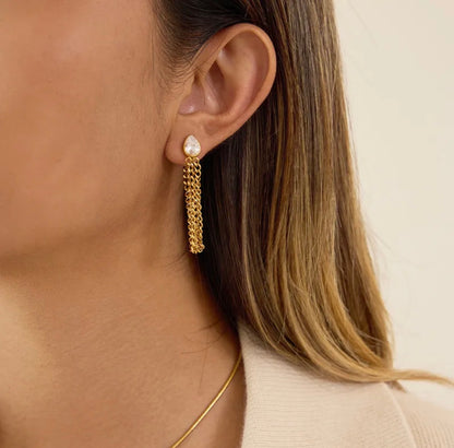 Teardrop Chain Stud