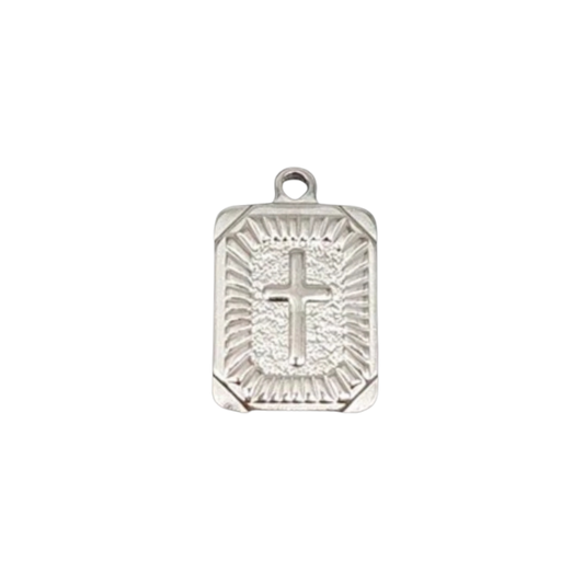 Block Cross - Silver