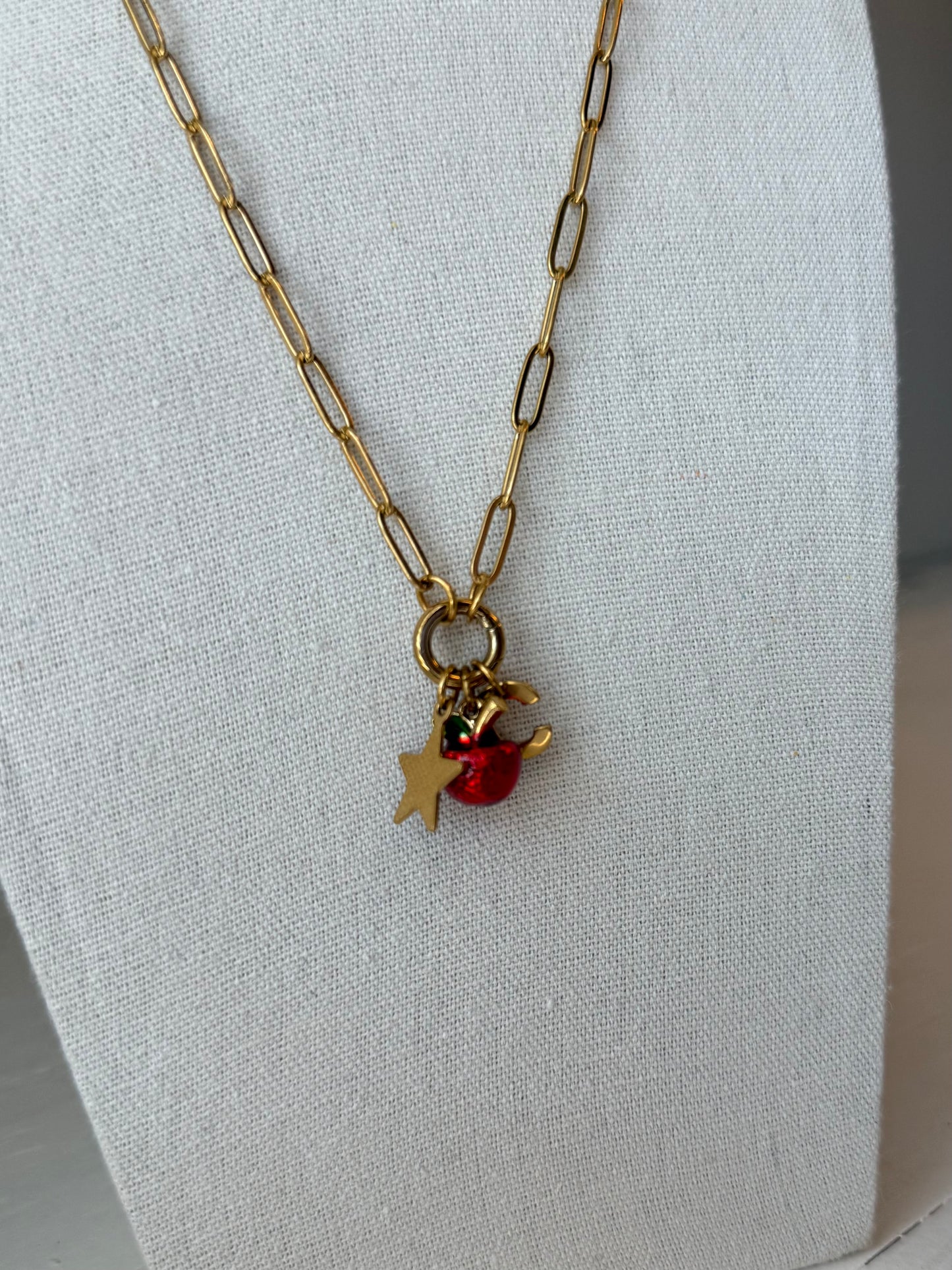 Teacher’s Apple + Star Charm Keeper