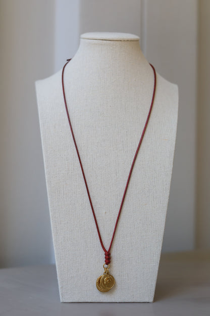 Oxblood Cord with Coins
