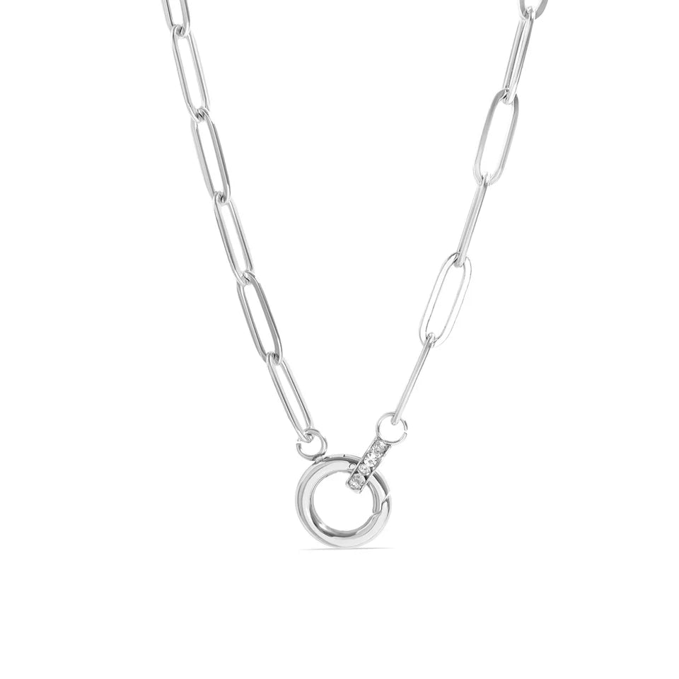 Pave Charm Keeper Chain