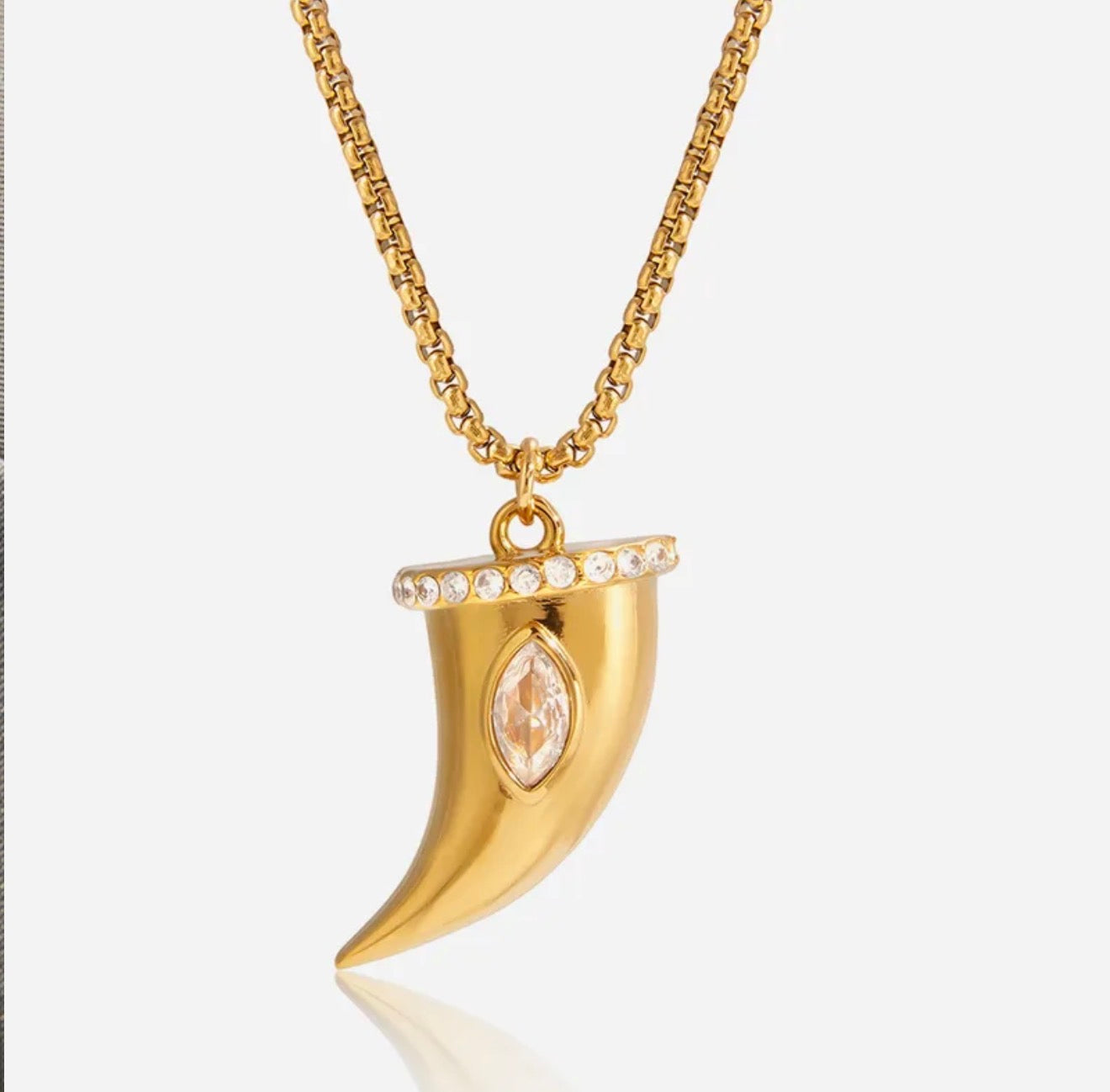 Horn Pendant Necklace