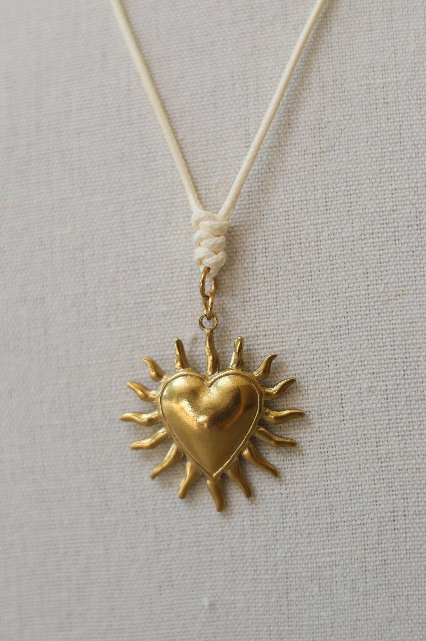 Cream Cord with Sun Burst