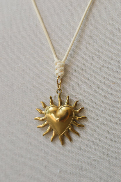 Cream Cord with Sun Burst