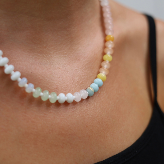 Neutral Beaded Choker