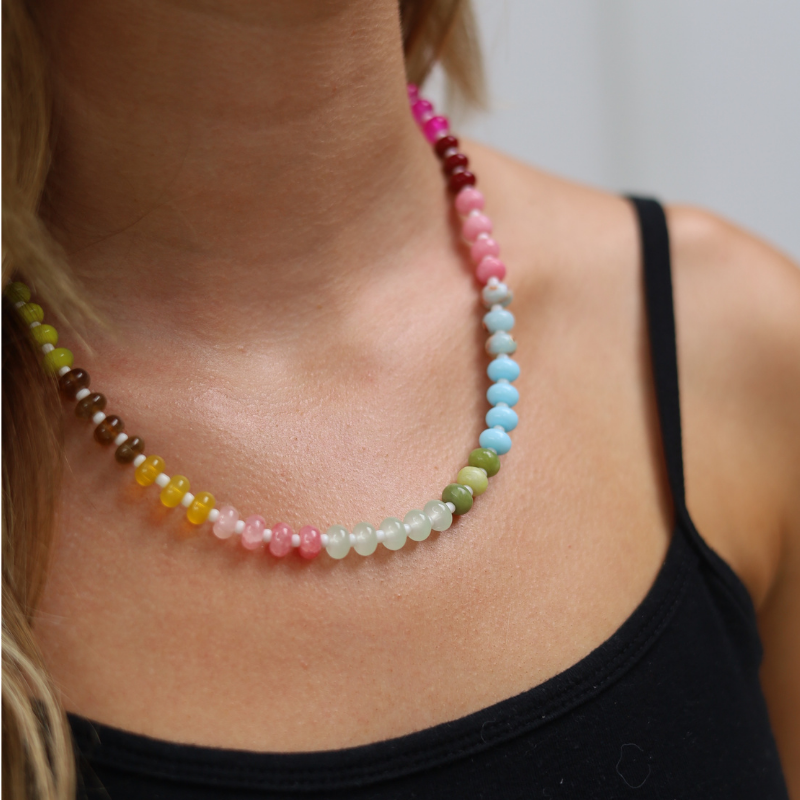 Multicolor Beaded Choker