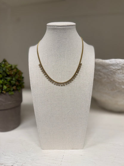 Mini Curb Tennis Necklace