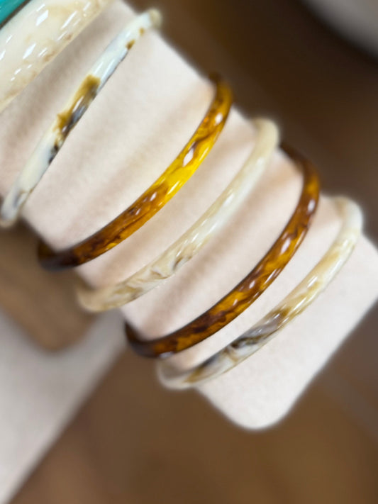 Acrylic bangles - PREORDER