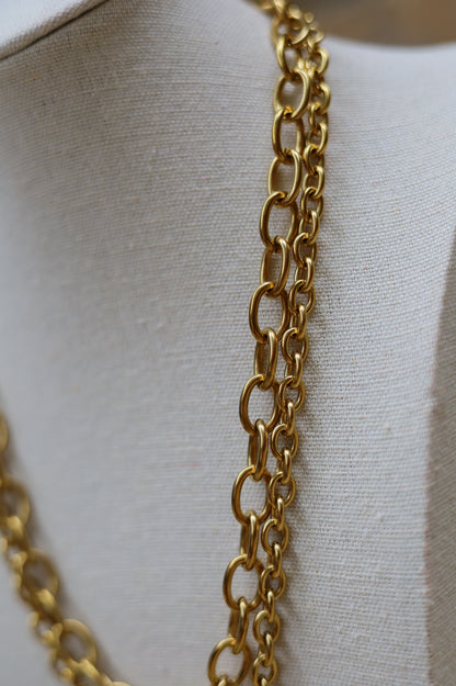 Vintage Gold Layered Coin Necklace II