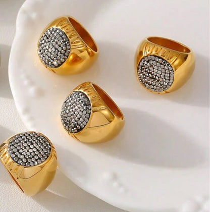 Two-Toned Pavé Ring