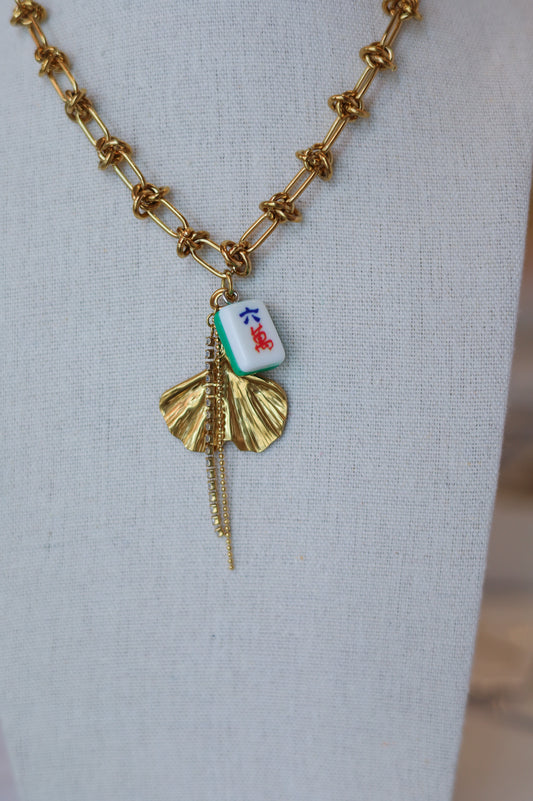 Knotted Bling Bam Necklace