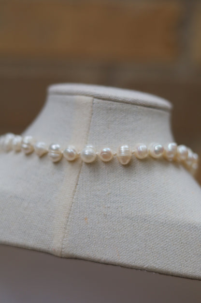 Vintage Pearl Lariat Necklace I