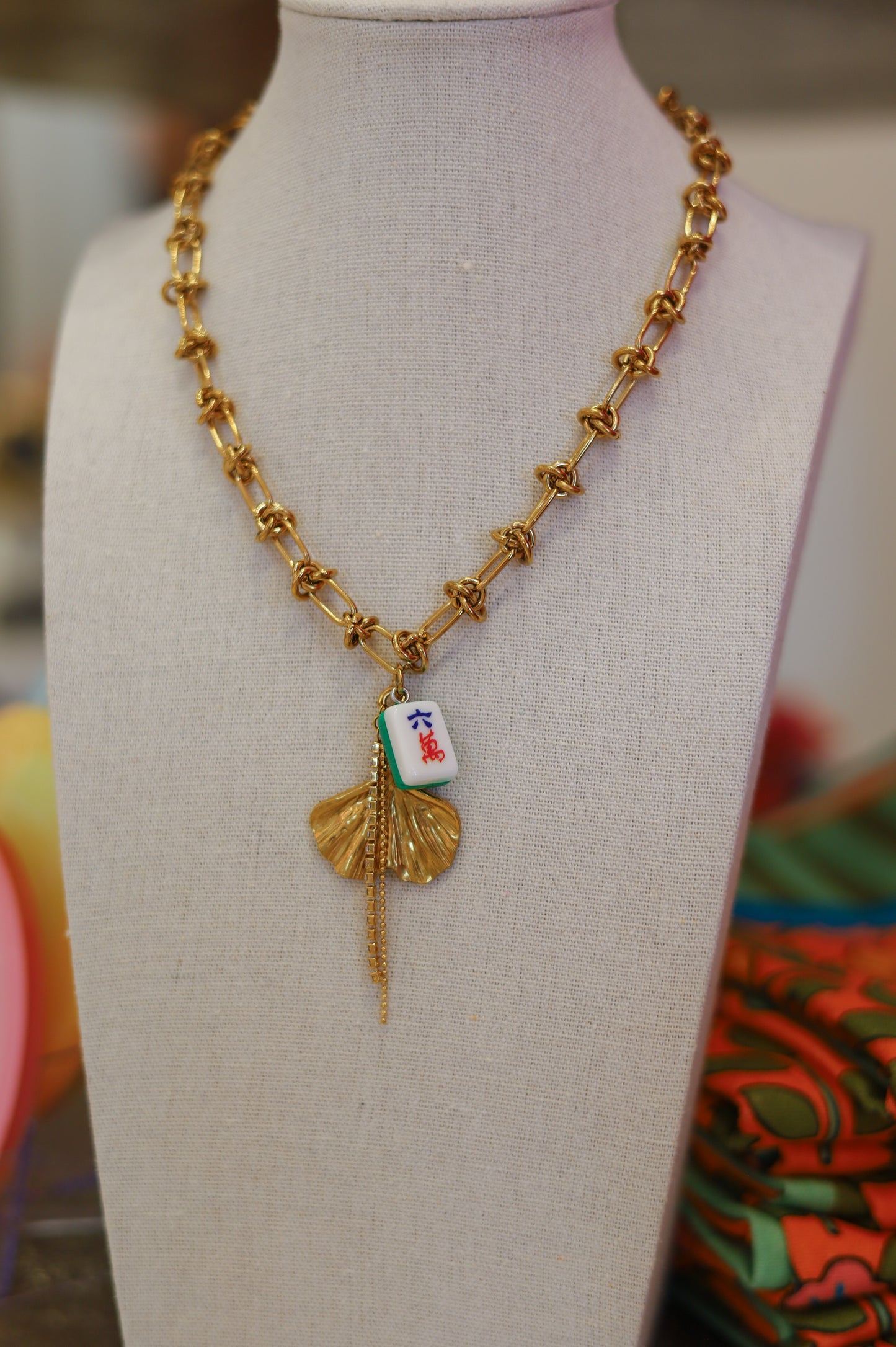 Knotted Bling Bam Necklace
