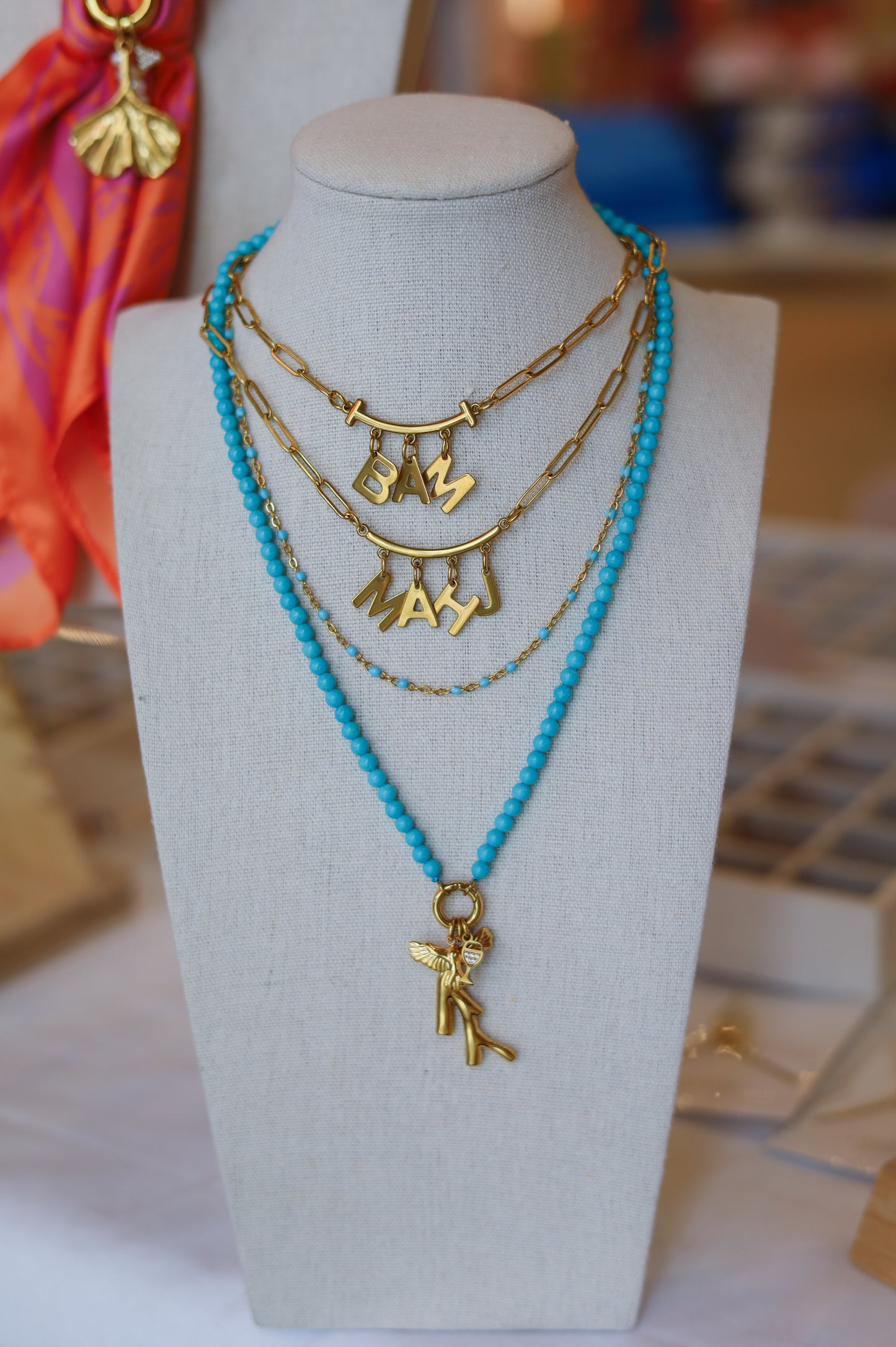 Turquoise Confetti Necklace