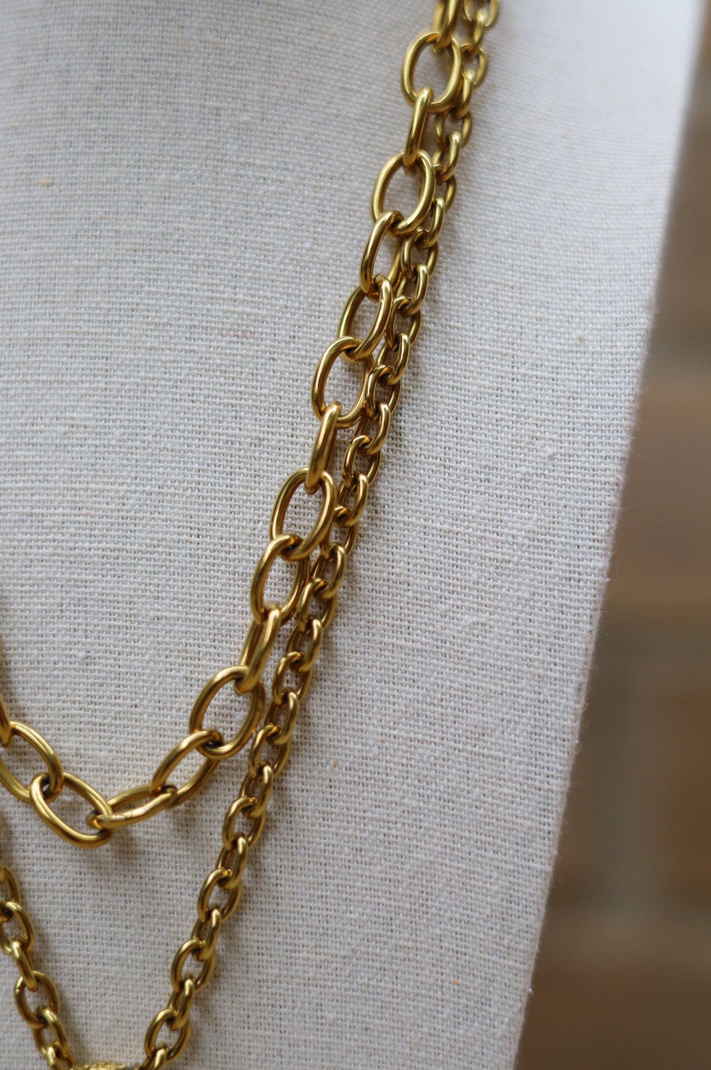 Vintage Gold Layered Coin Necklace II