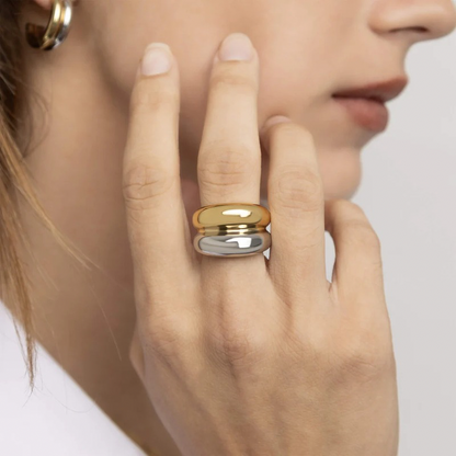 Two-Toned Layered Ring