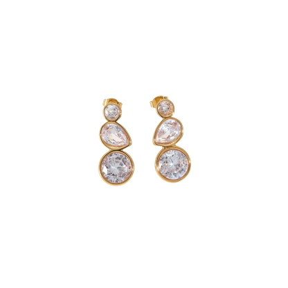 Teardrop Stone Drop Stud
