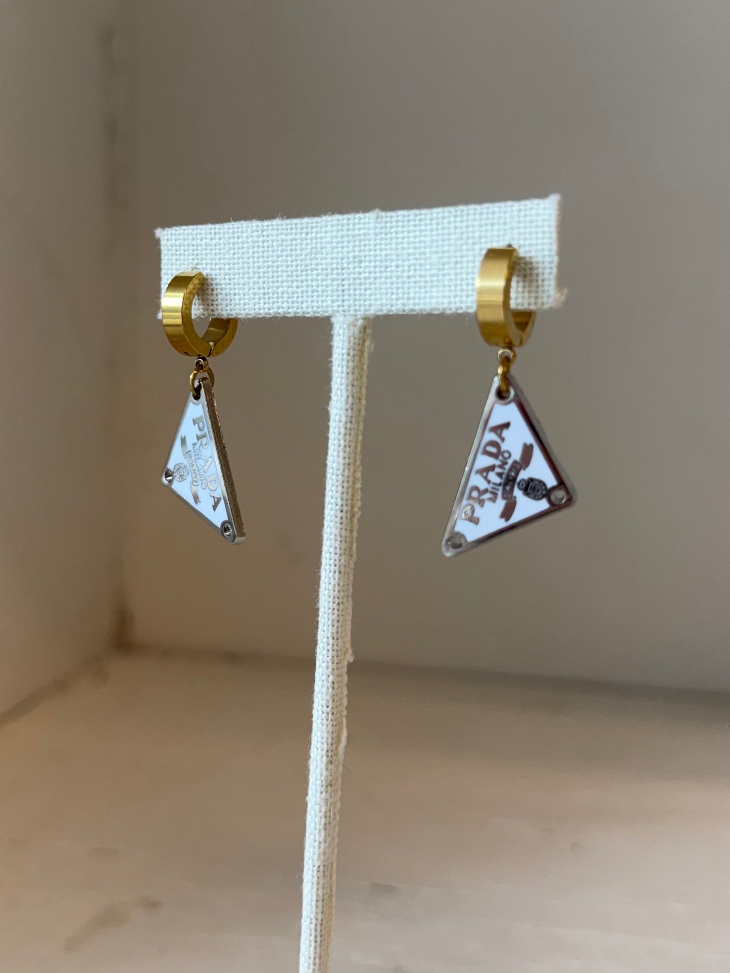 Mini Designer Triangle Earrings