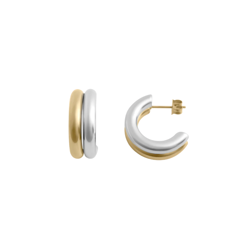 Two-Toned Hoops