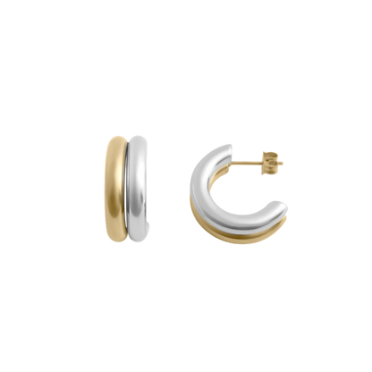 Two-Toned Hoops