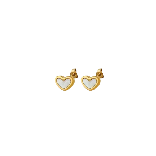 Pearl Heart Stud