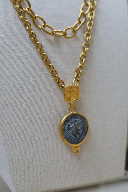 Vintage Gold Layered Coin Necklace II