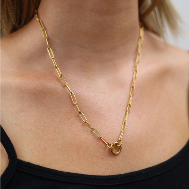 Paperclip Charm Keeper Chain