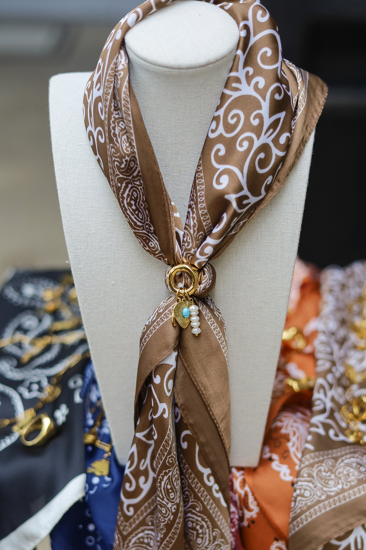 Bandana Scarf - Brown