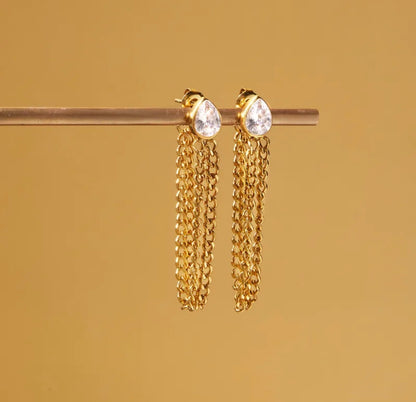 Teardrop Chain Stud