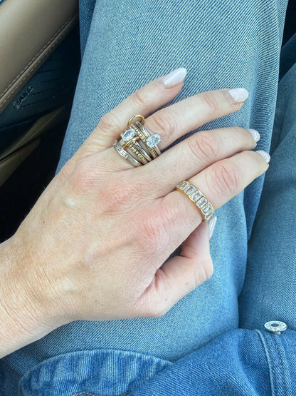 Pavé Double Stack Ring