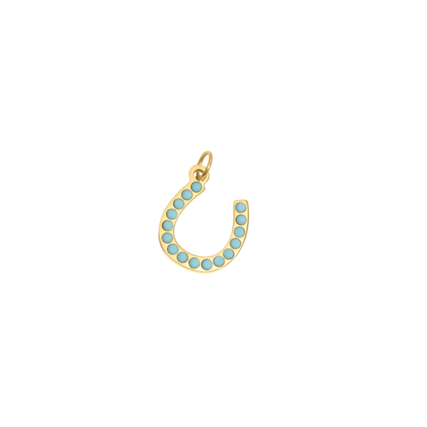 Turquoise Studded Horsehoe