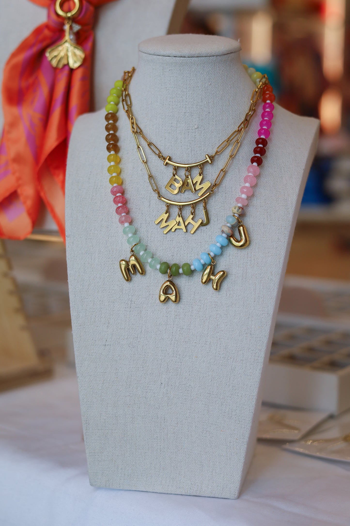 MAHJ Beaded Choker